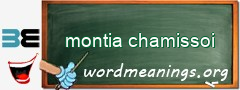 WordMeaning blackboard for montia chamissoi